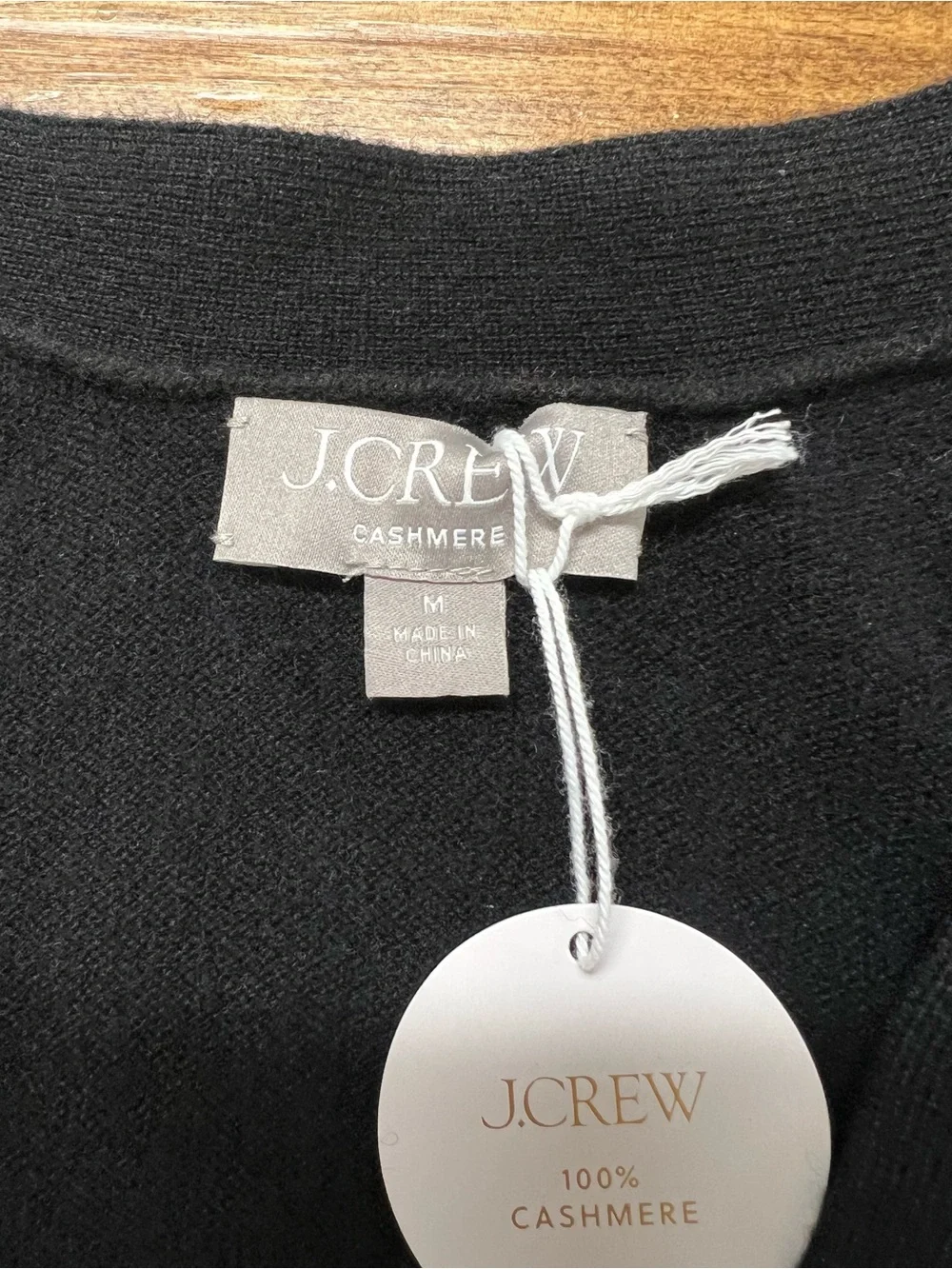 J. Crew Cashmere patch-pocket cardigan in Black Size Medium